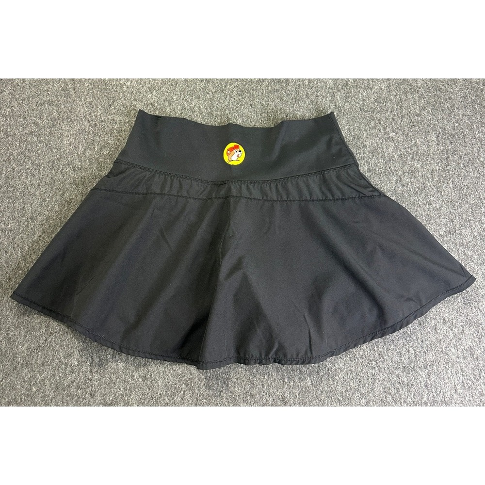 Buc-ee's Skort Skirt + Shorts Pocket Size Medium Black Tennis Pickleball Golf - Picture 2 of 12